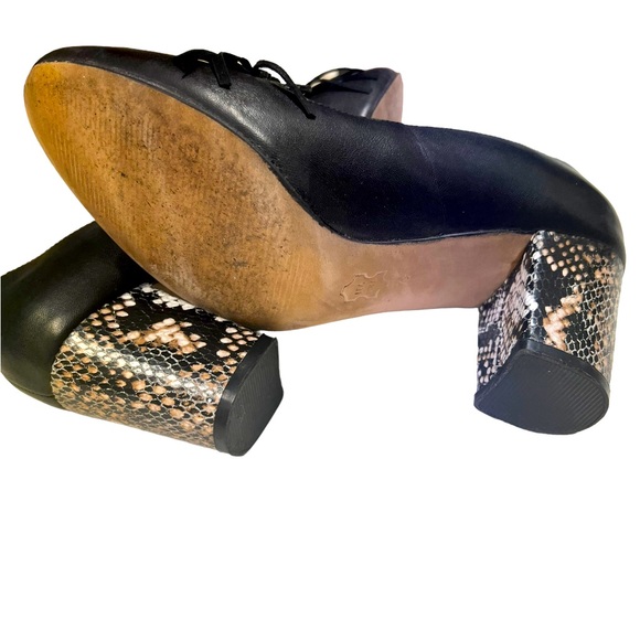 Miss Albright for Anthropology  shoes in beautiful black leather 7.5 fringe - Picture 7 of 8